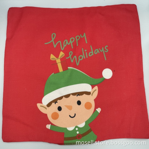Christmas Cartoon Characters Seat Cushion Cover